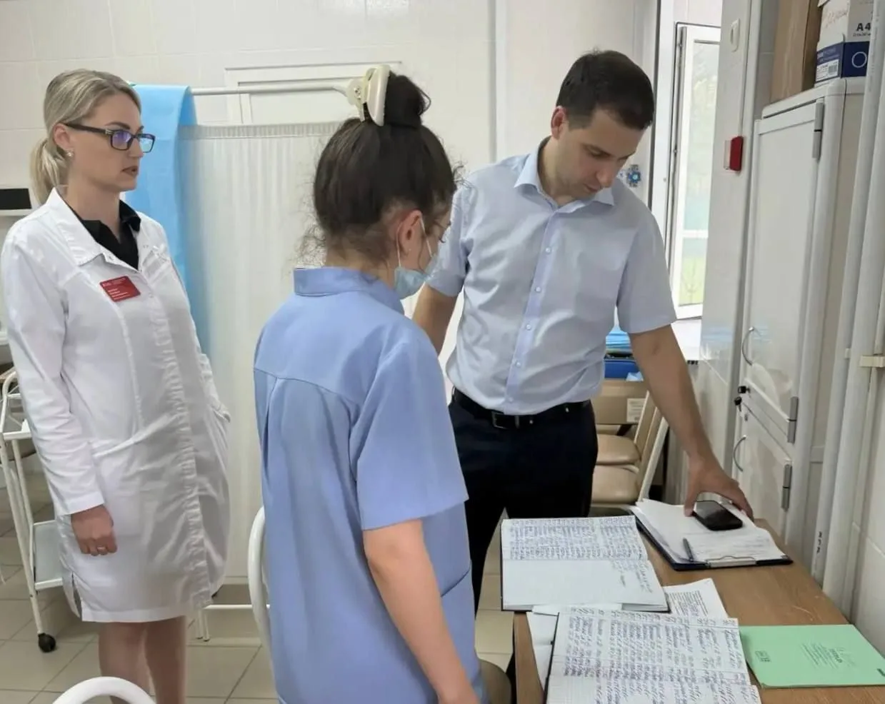 🏥С рабочим визитом посетил Выселковскую ЦРБ
