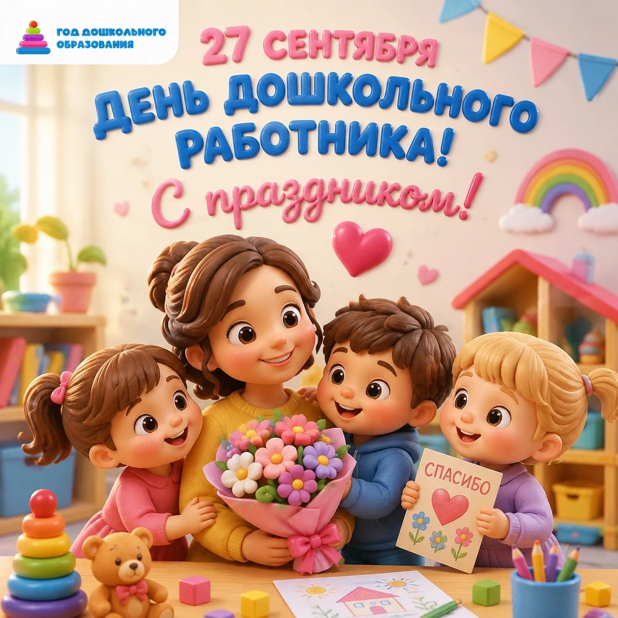 27 сентября — 🌷 День воспитателя и всех дошкольных работников