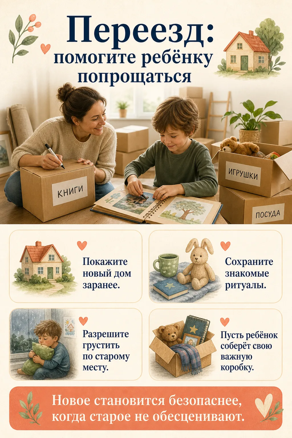 📦 Переезд: помогите ребёнку попрощаться