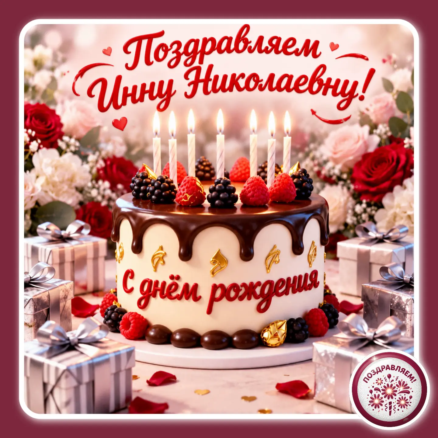 🥳 Поздравляем нашу коллегу, социального работника Инну Николаевну К., с днем рождения! 🎂