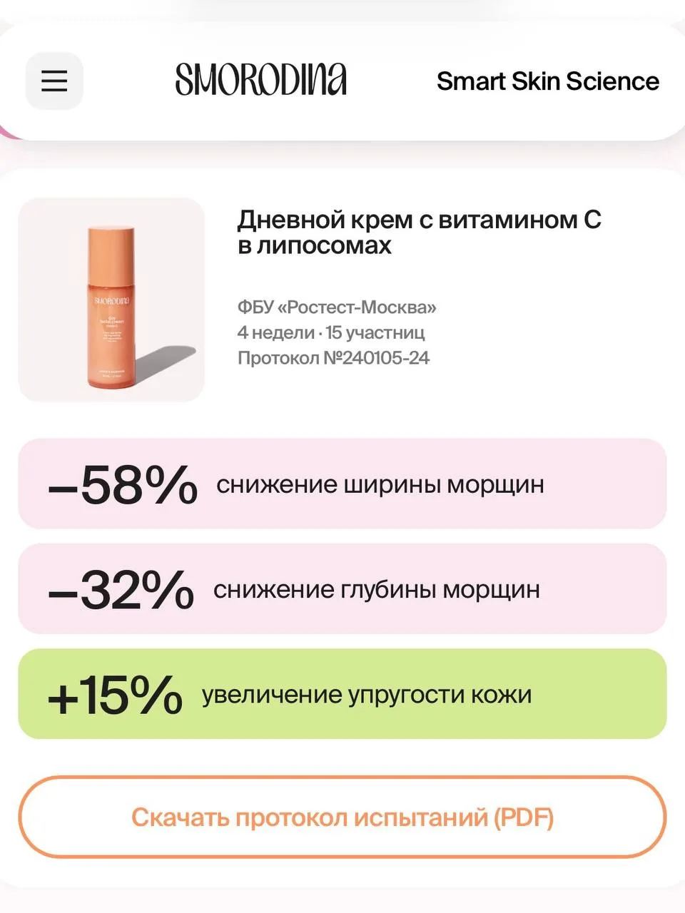 SMORODINA — натуральная косметика с подтверждённой эффективностью и фокусом на долгосрочное здоровье