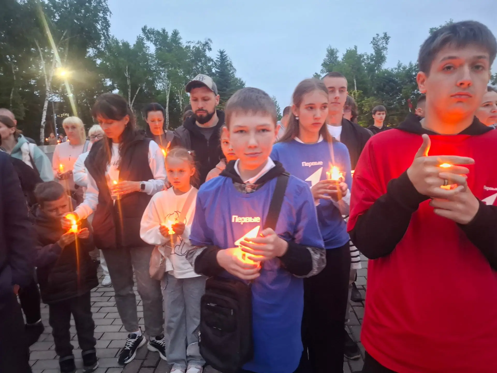 Участники Всероссийской акции "Свеча Памяти"