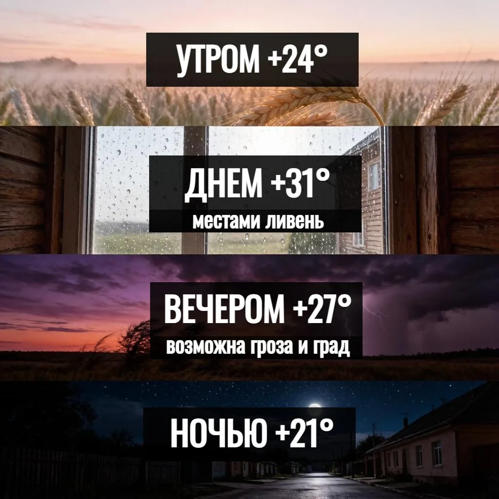 ☀️ По прогнозам синоптиков, сегодня нас ждет жесткий контраст. В первой половине дня вовсю давит сух