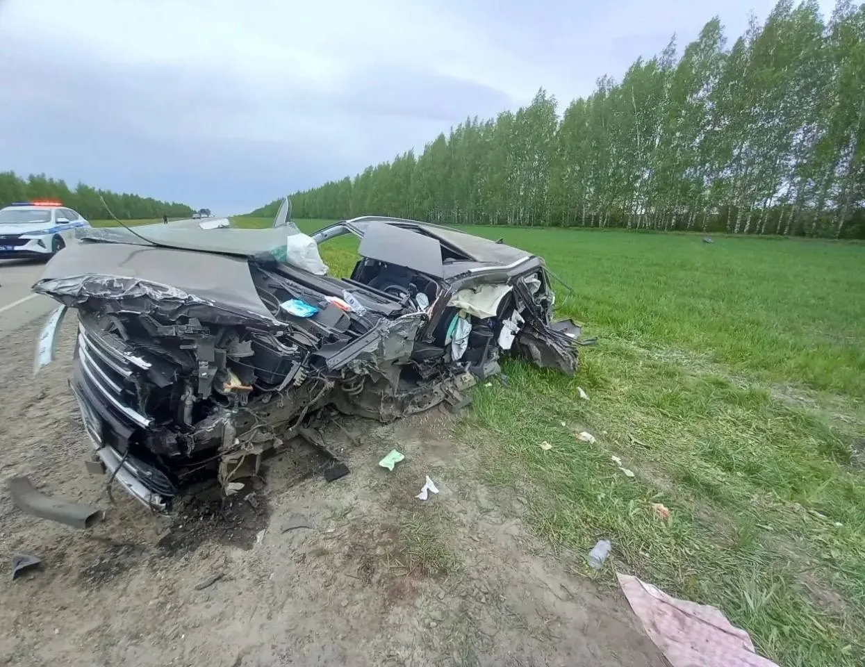 В Пензенской области пассажирский автобус столкнулся с иномаркой  Авария произошла на 441 км дороги 