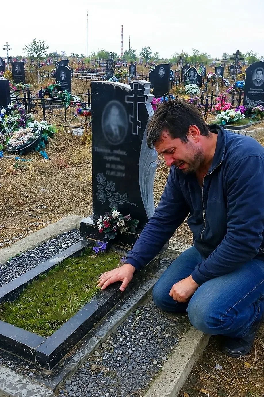 Родители два года ходили на могилу сына и не могли понять, почему там всегда зелёная тр...