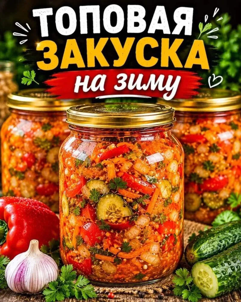 🥗 САЛАТ «БЕРЕГИСЬ ВОДКА» НА ЗИМУ