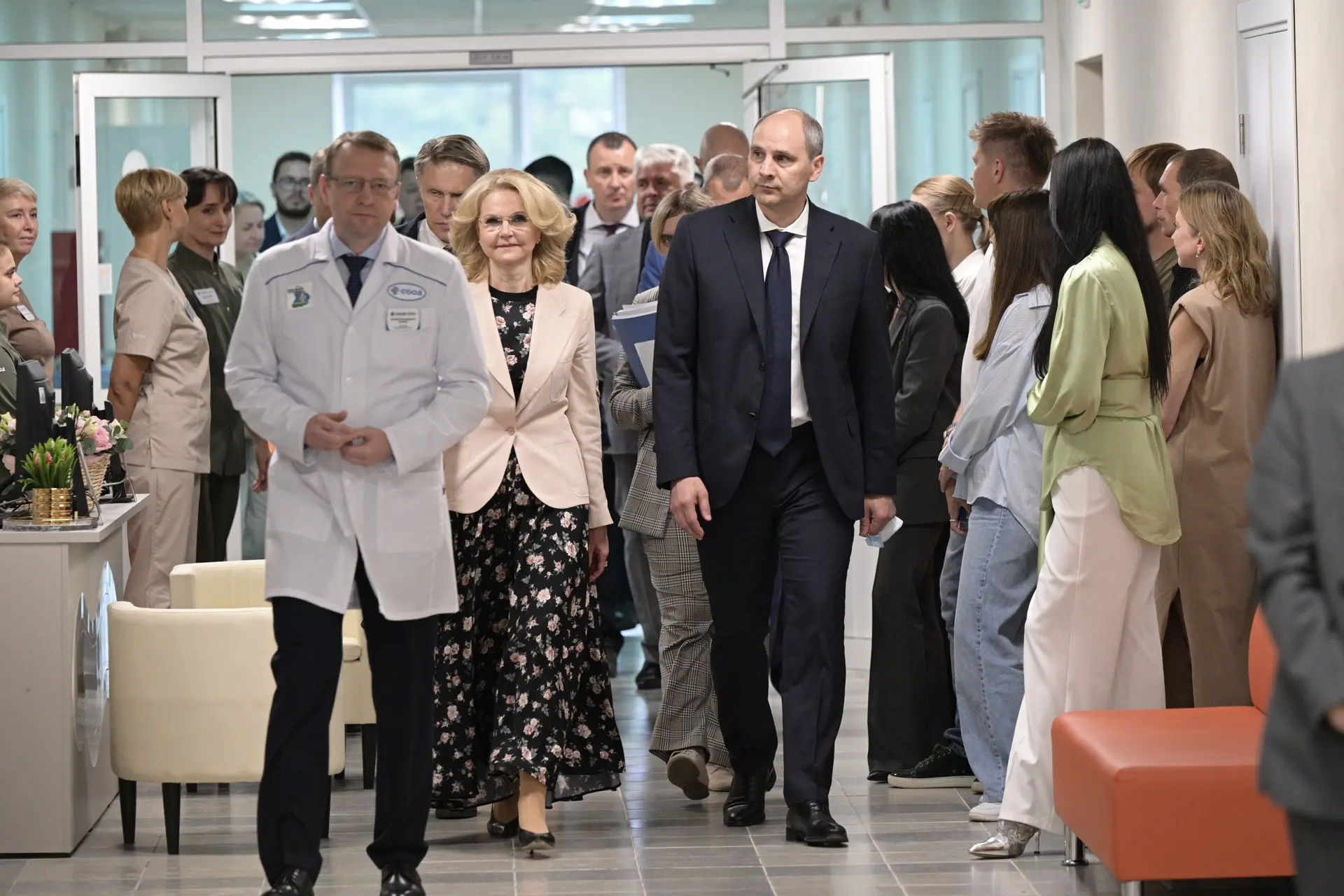 Заместитель председателя Правительства РФ Татьяна Голикова и министр здравоохранения Ми...