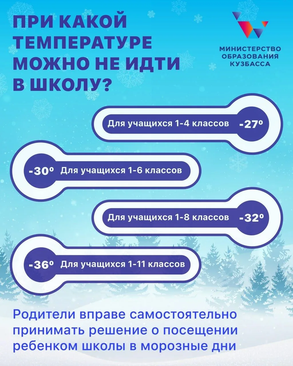 По прогнозам синоптиков, на этой неделе в Кузбассе ожидается резкое похолодание Напомин...