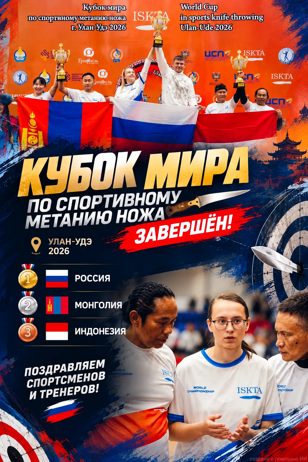 🌍 Кубок мира по спортивному метанию ножа завершён!