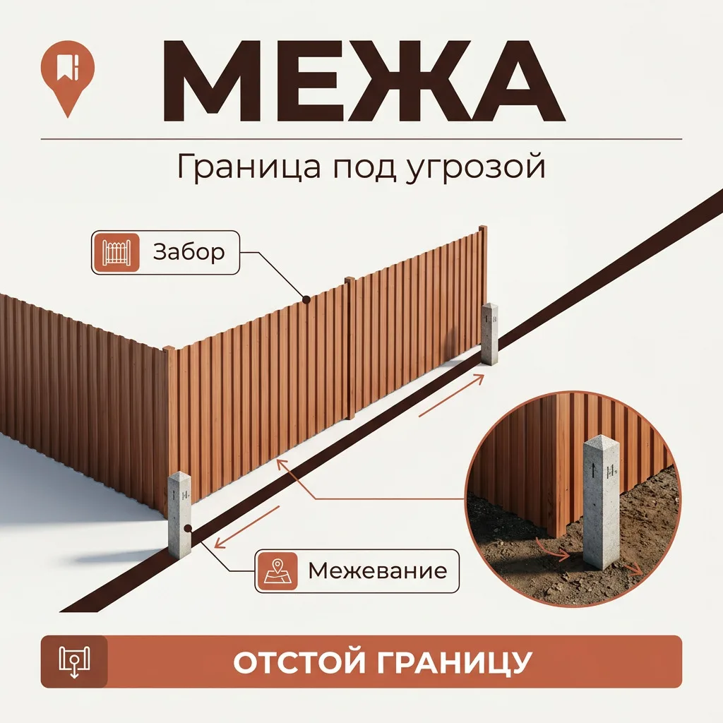 🧭 Забор поставили не по меже: когда это ещё можно оспорить