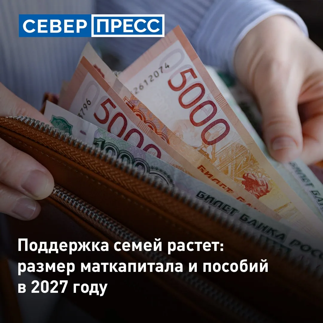 Маткапитал на первого ребенка в 2027 году вырастет до 778,5 тыс. рублей, а на второго —...