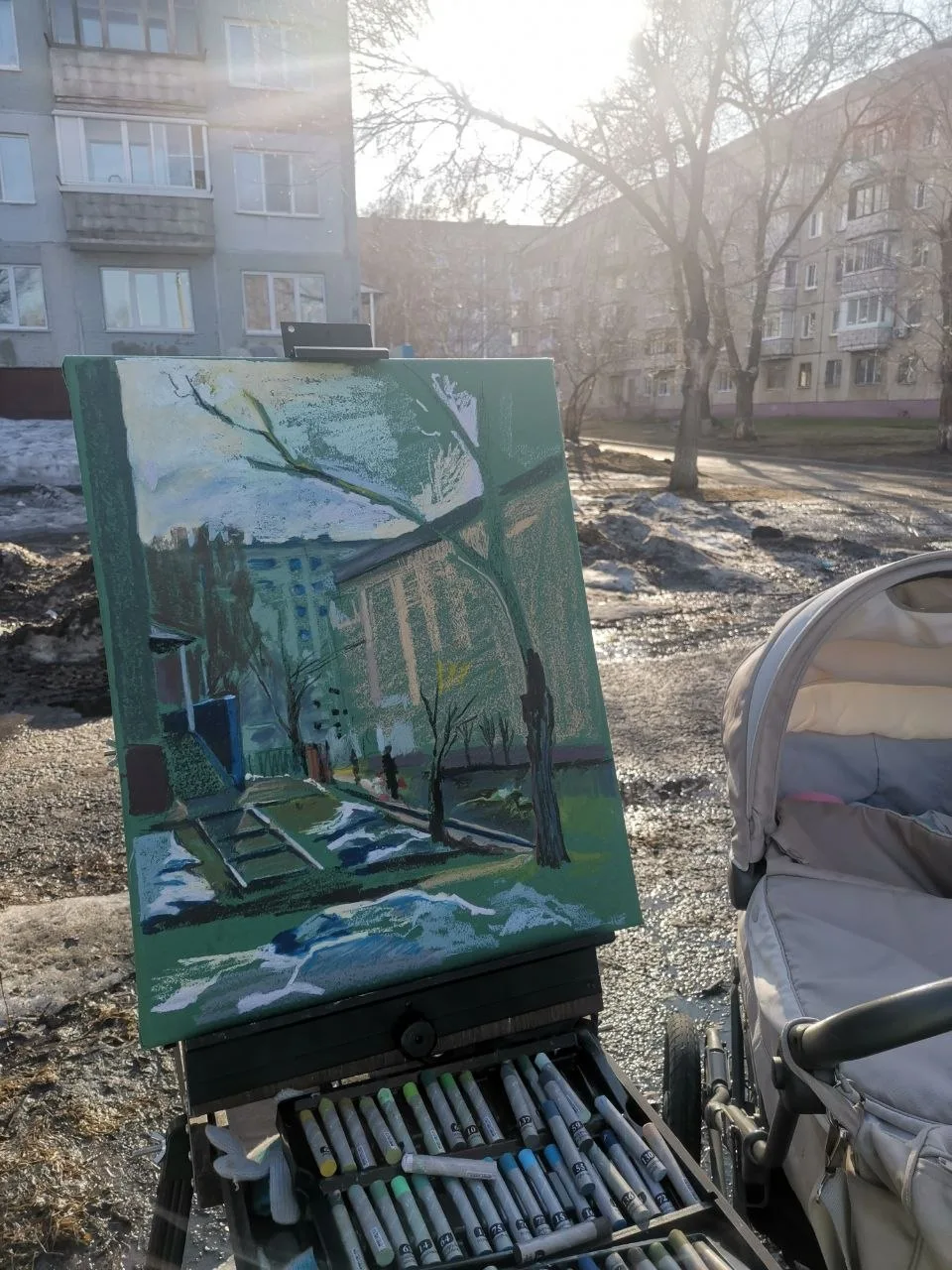 Вчера я наконец-то выбралась на пленэрчик)