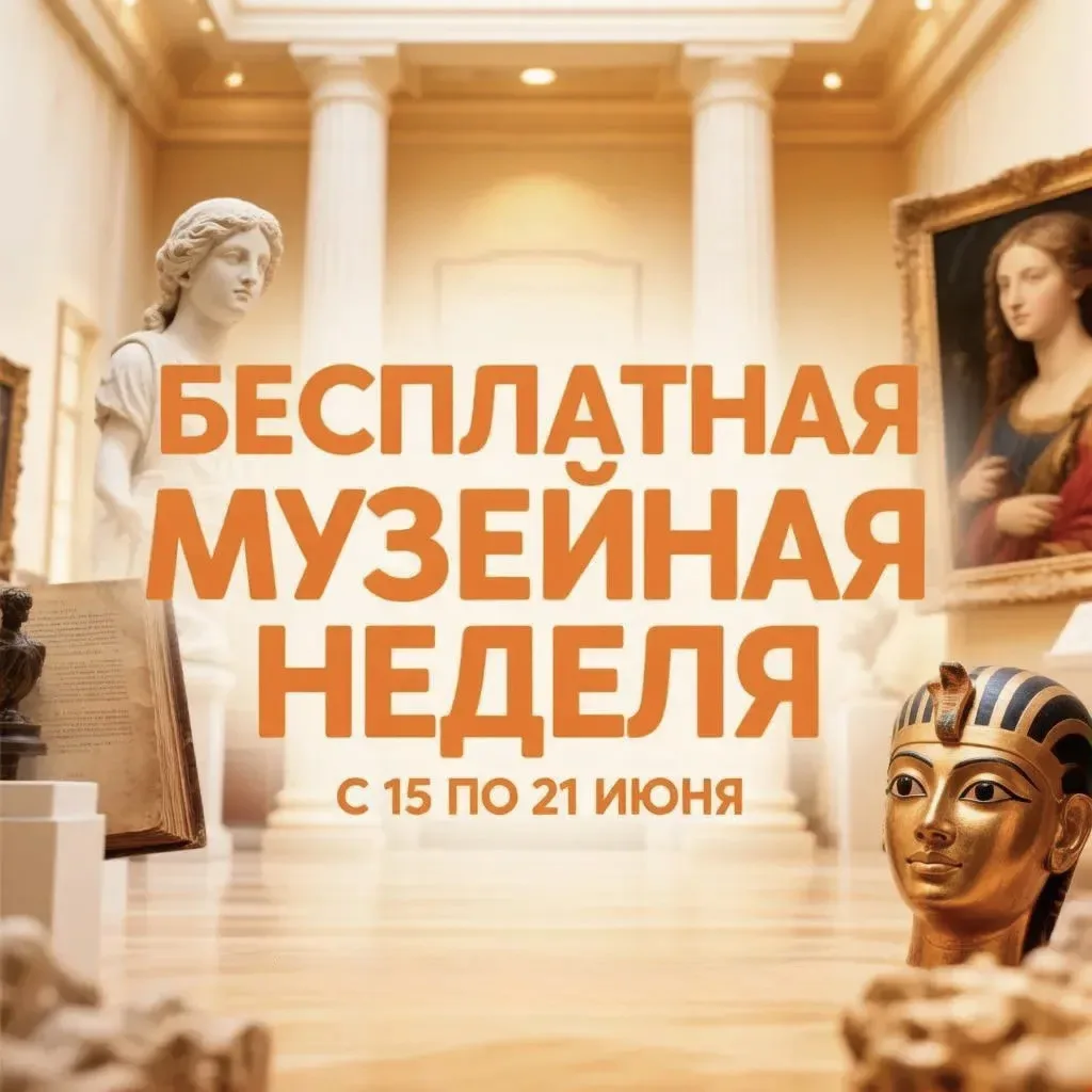 Началась июньская бесплатная Музейная неделя

✔С 15 по 21 июня
Посетить московские музеи в период ак