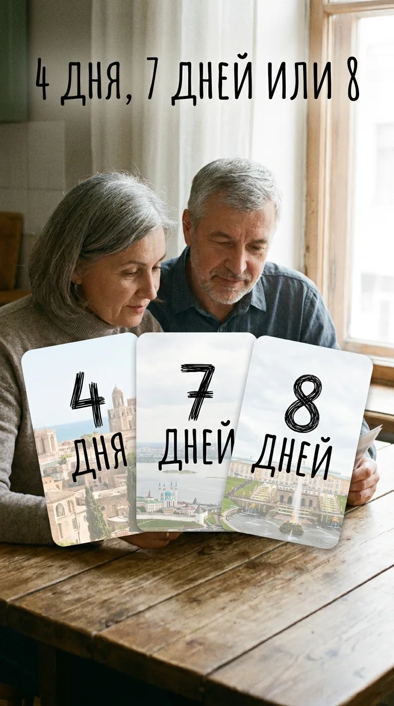 4 дня, 7 дней или 8? Три совершенно разных путешествия