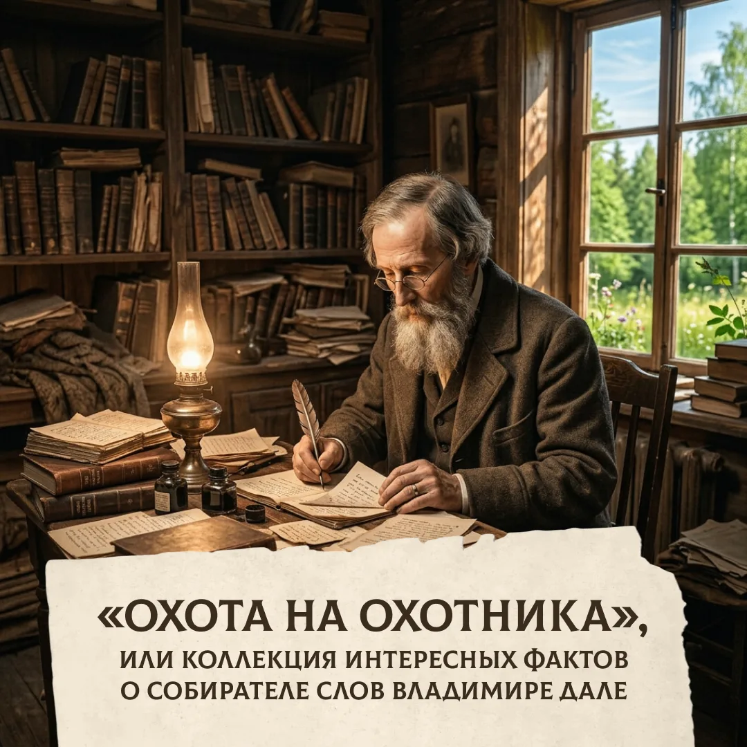 Охота на охотника: факт №4🔍

Все знают Даля как автора «Толкового словаря». Но его интересы были го