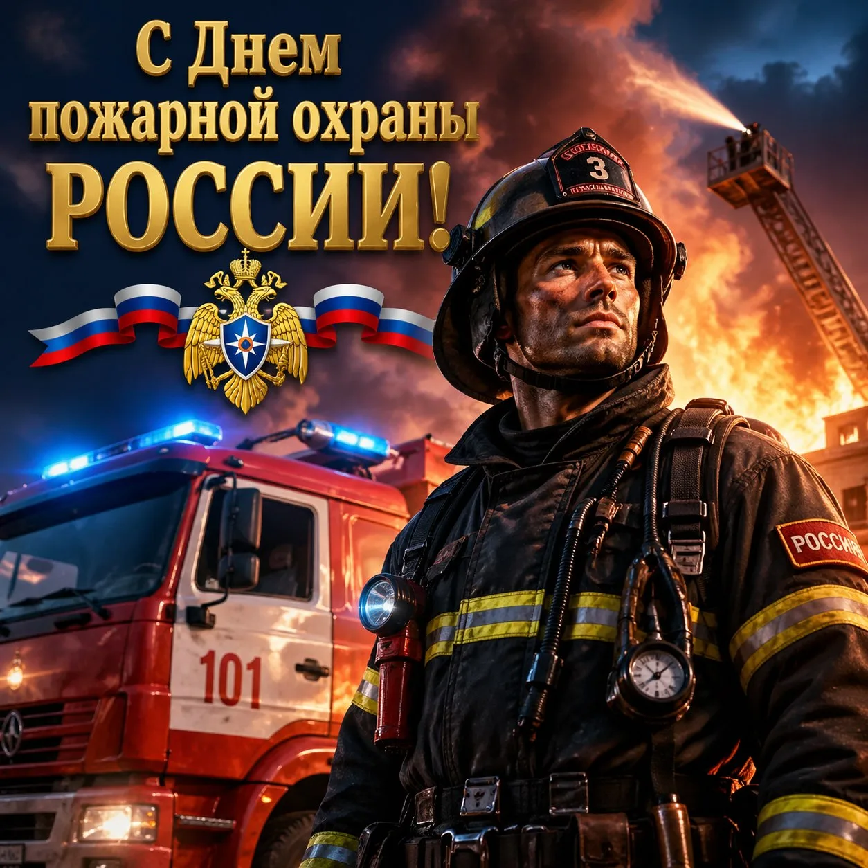 🔥 С Днем пожарной охраны России! 🔥
Сегодня мы чествуем героев в форме, которые стоят на страже наш