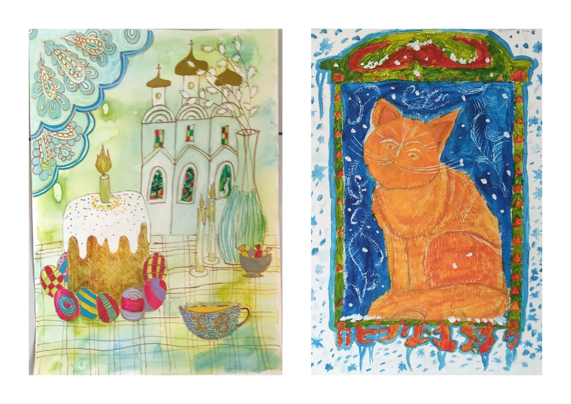 🎨 Творческие композиции с просмотра учащихся 7–10 лет 🎨