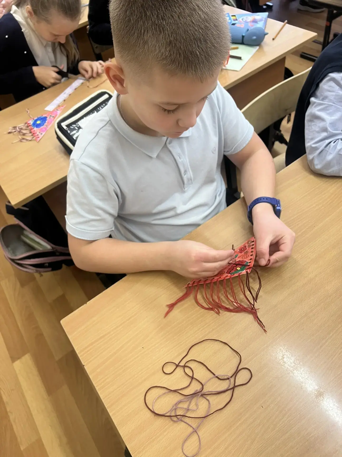 🧶 «Неделя народных промыслов Подмосковья».       В 3 классе прошёл необычный урок, посвящённый павло
