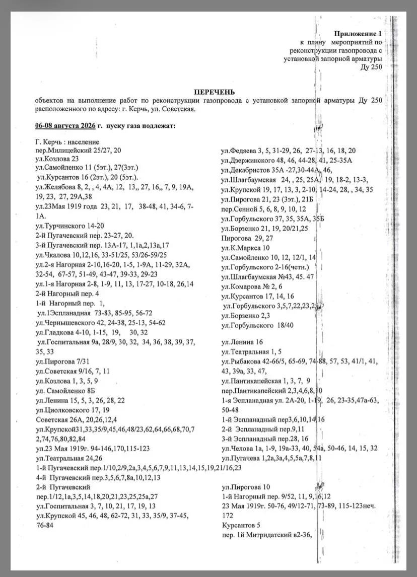 ‼Информация об отключении газа‼