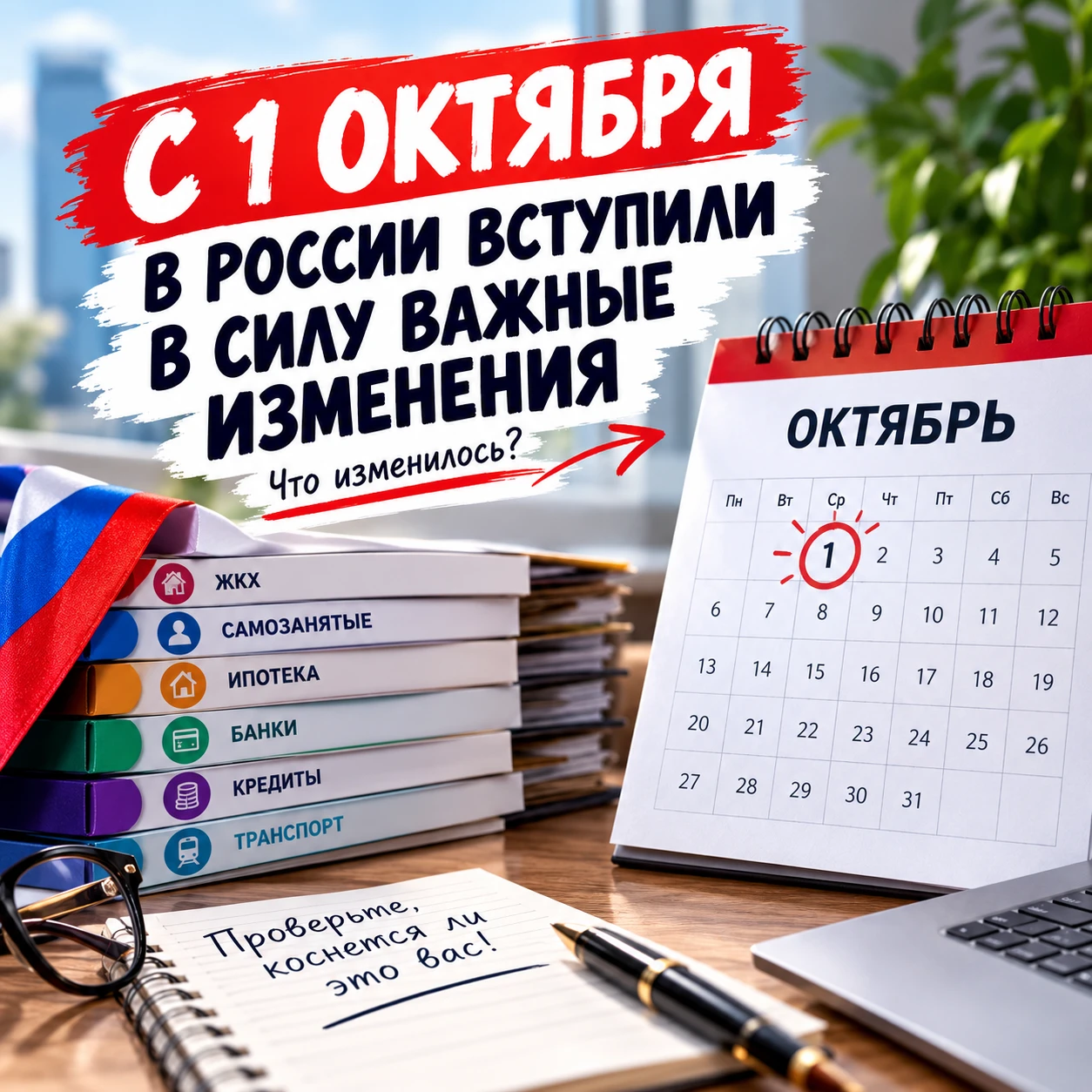 📌 С 1 октября в России вступили в силу сразу несколько важных изменений