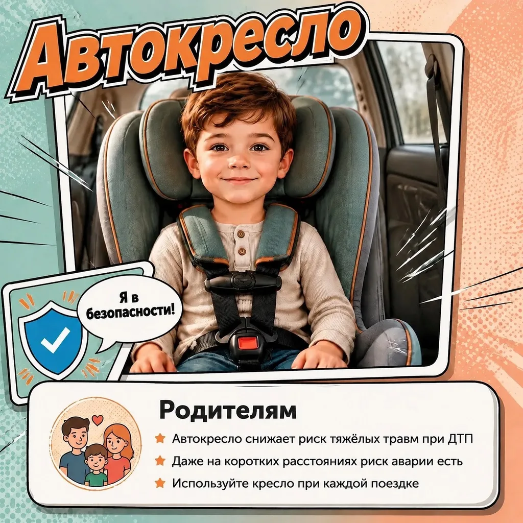 🚗 «Я хочу, чтобы мой малыш был в безопасности» — это самое главное желание каждого род...