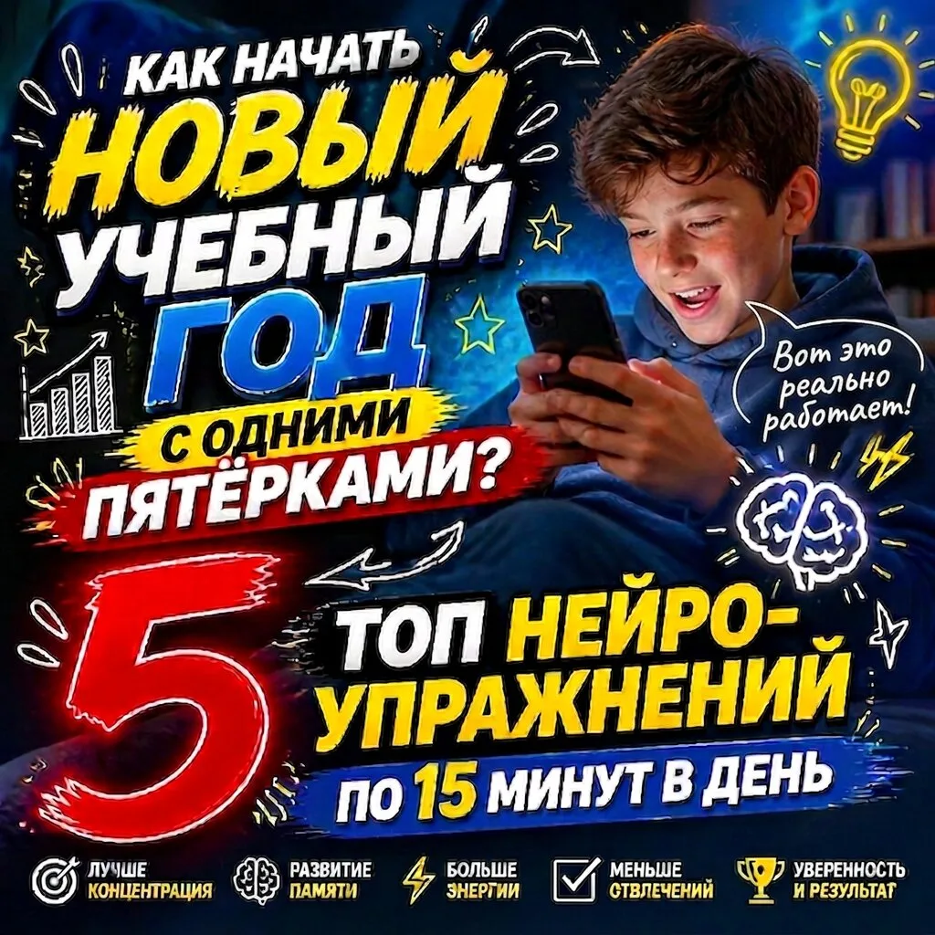 "Пробудите" мозг ребенка к новому учебному году