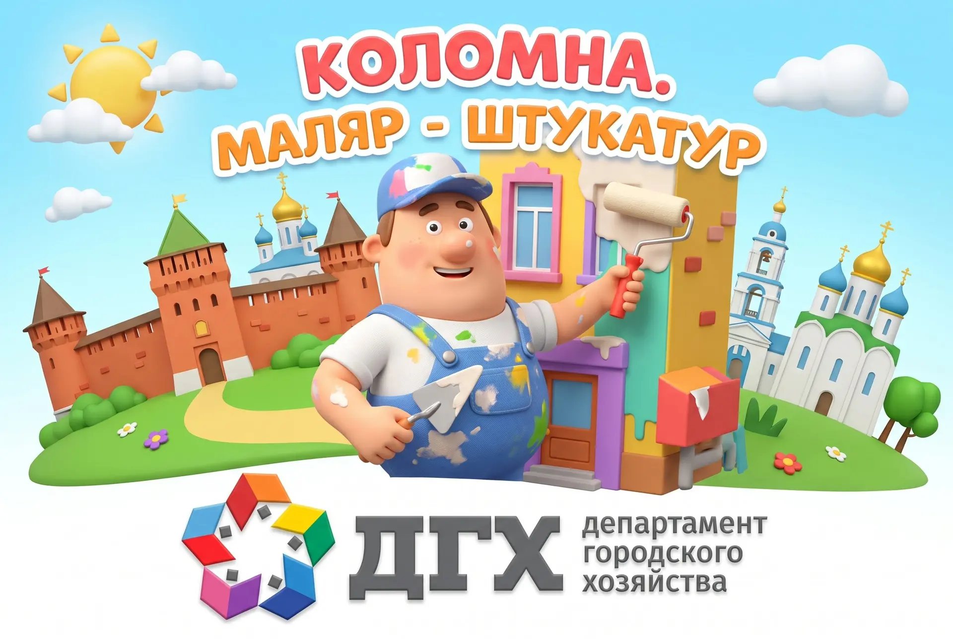 Коломна. Маляр - штукатур