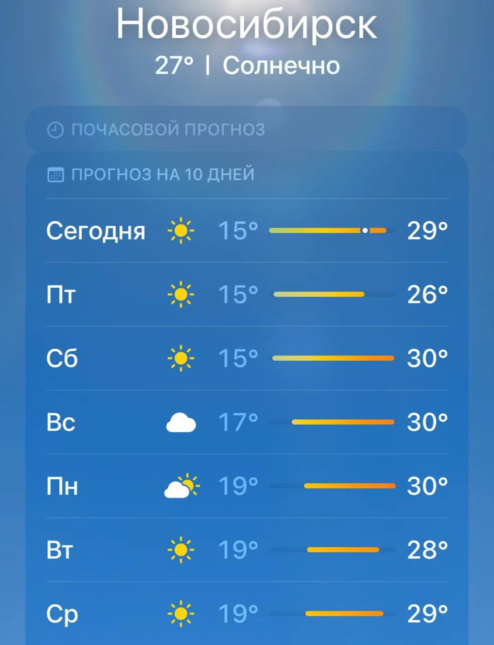 🥵 Аномальная жара задержится в Новосибирске ближайшую неделю