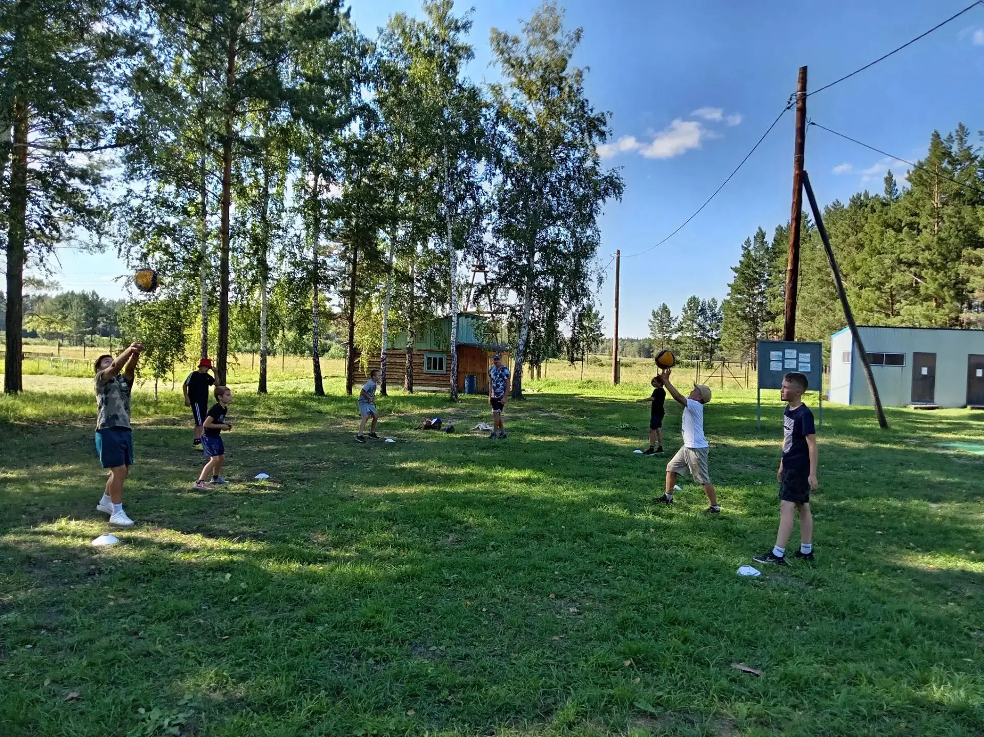 🏀 Спортивная смена проходит в лагере "Орленок"