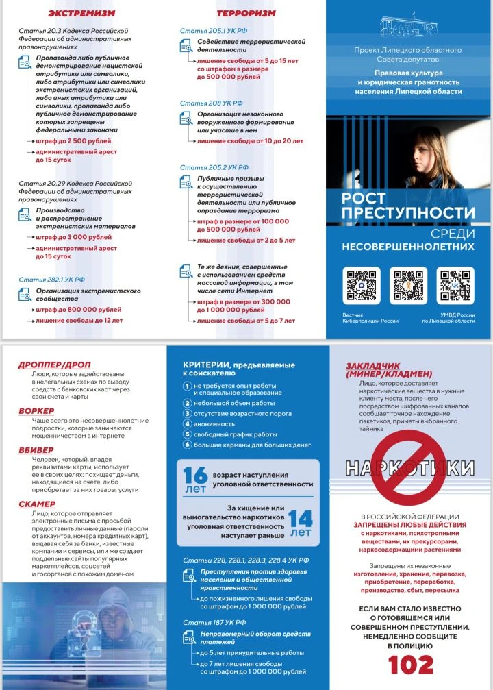 Информационный буклет, подготовленный Липецким областным Советом депутатов по результатам тематическ