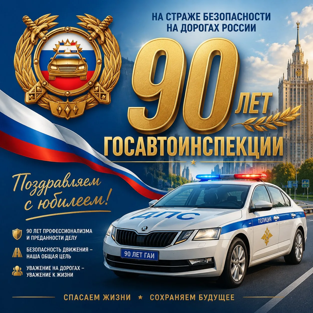 🚓 С юбилеем, Госавтоинспекция! 

Сегодня, 3 июля, российской Госавтоинспекции исполняется 90 лет! Ц