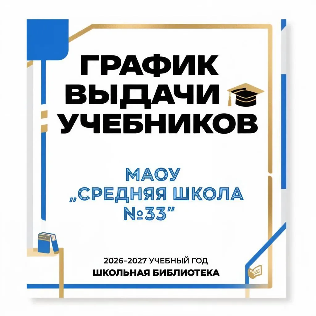 📚 График выдачи учебников на 2026–2027 учебный год
