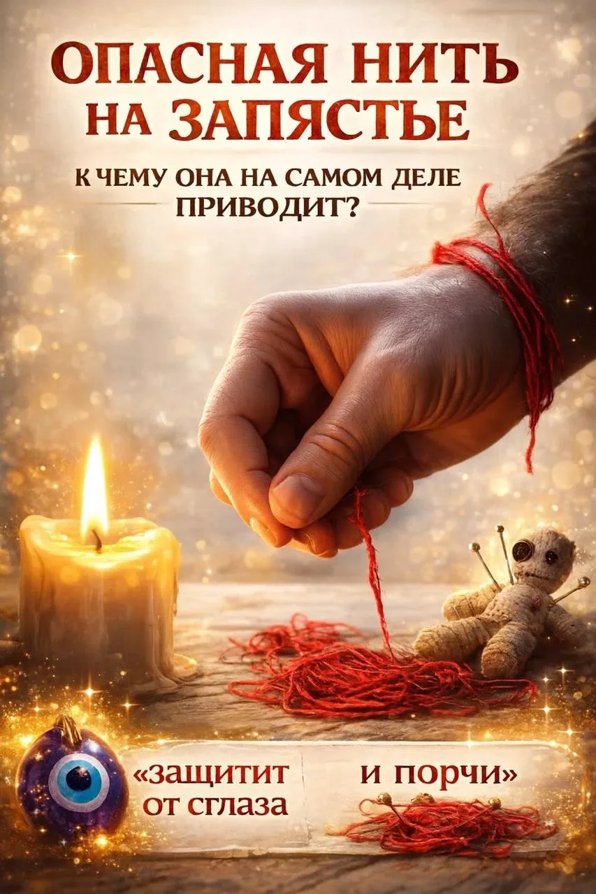 ❗ОПАСНАЯ НИТЬ НА ЗАПЯСТЬЕ. К ЧЕМУ ОНА НА САМОМ ДЕЛЕ ПРИВОДИТ?

Друзья, давайте поговорим по душам. В