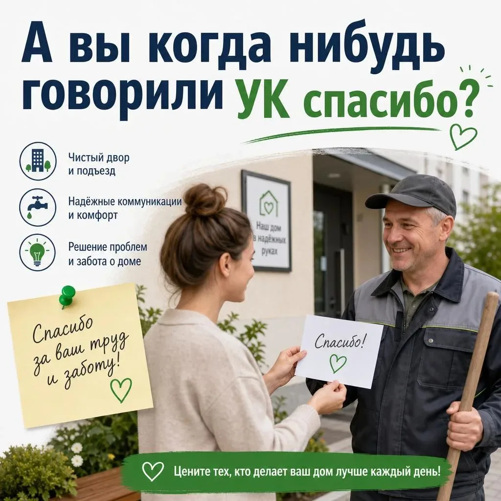 Уважаемые жители, давайте честно. Когда всё работает — свет горит, батареи греют, в под...