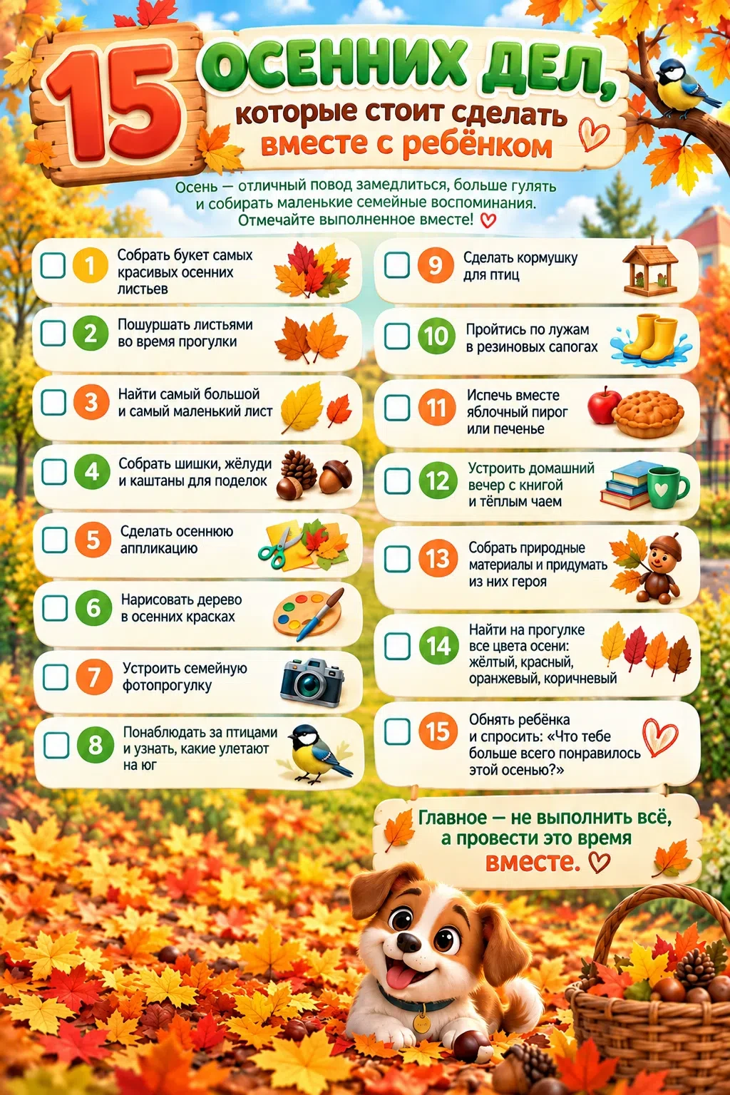 🍁Осень — это не только дождь и прохлада, но и время маленьких семейных приключений 🍂