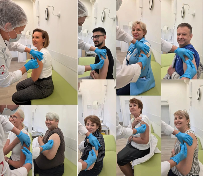 💉Сегодня у нас в поликлинике проходила организованная вакцинация сотрудников! Каждый г...