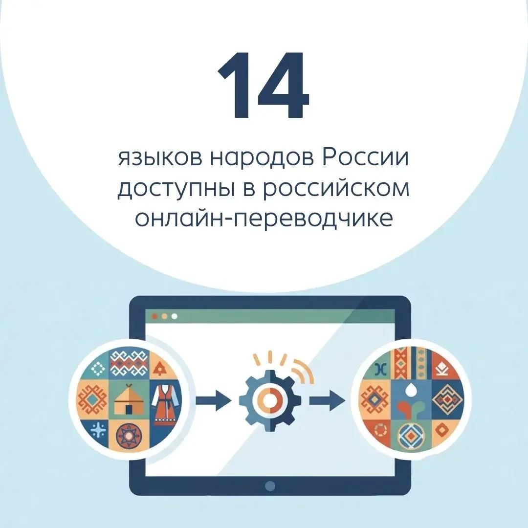 🌐В российском онлайн-переводчике доступно 14 языков народов России🇷🇺