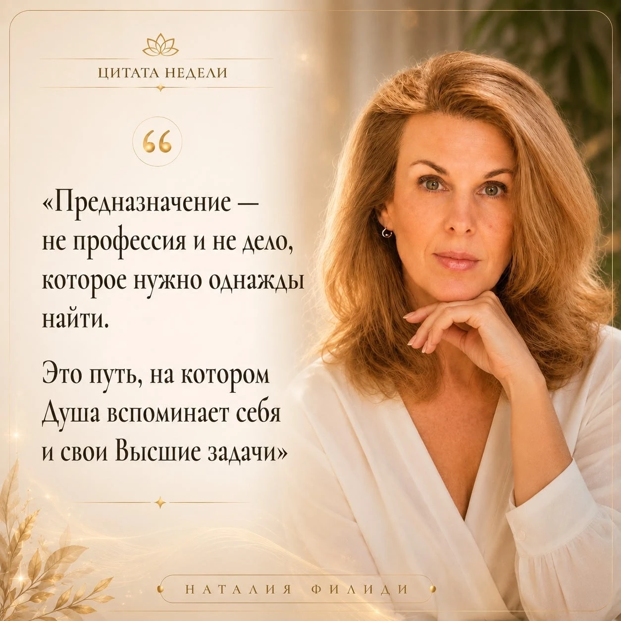 ЦИТАТА НЕДЕЛИ от Наталии Филиди