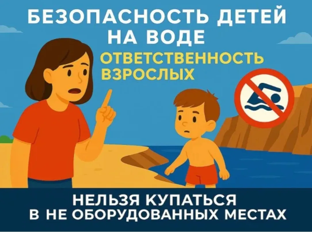 📌Безопасность на воде — ответственность взрослых!