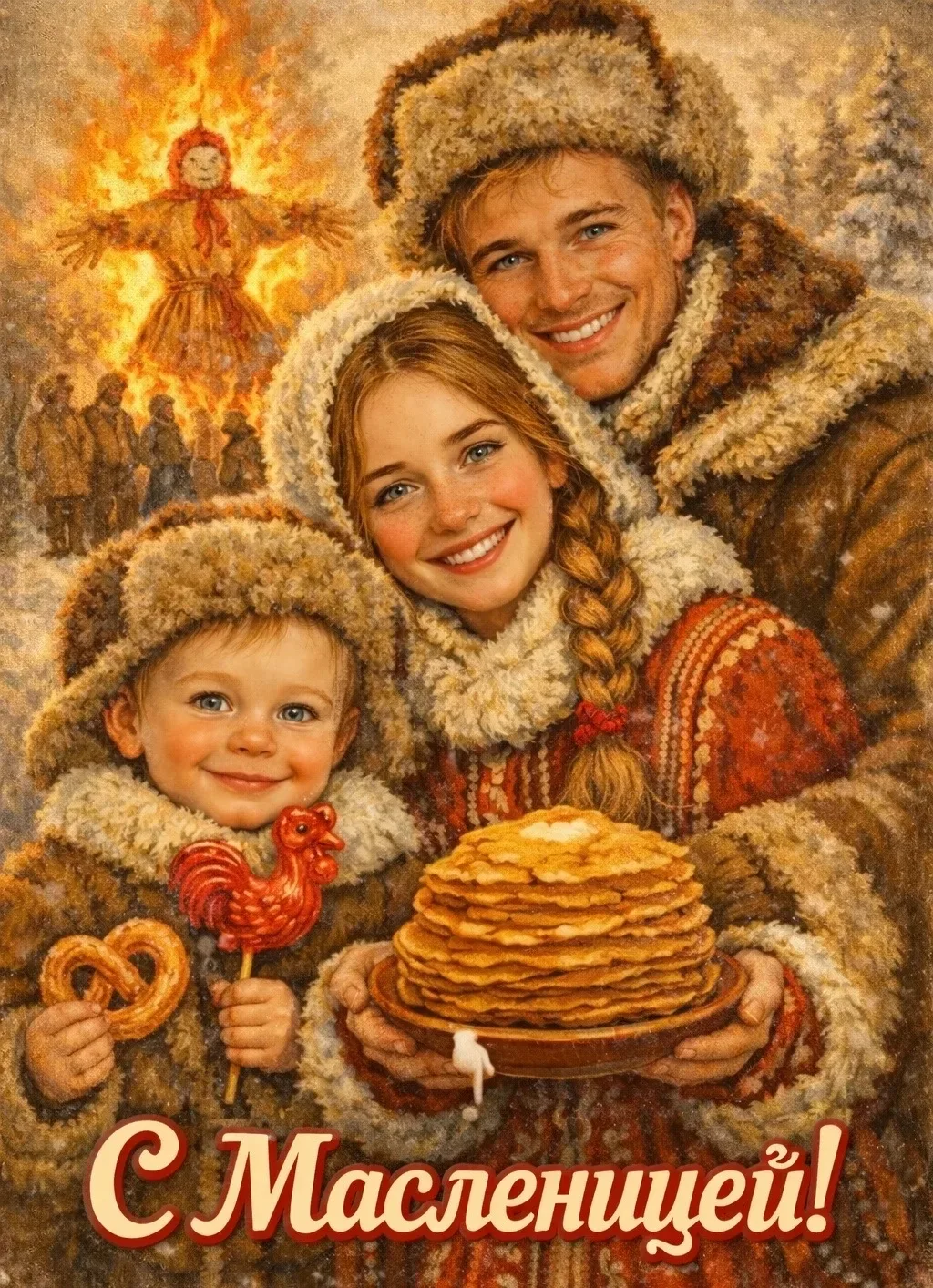 С Масленицей! Пусть жизнь будет сладкой, как мед, а блины — румяными и бесконечными. Же...