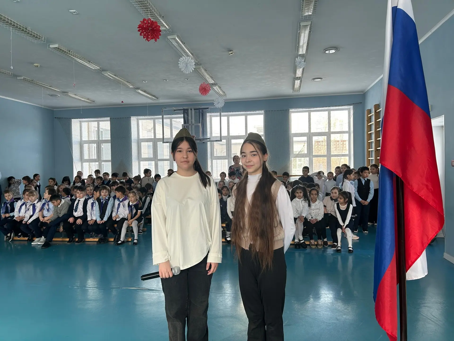 📣20.02.2026 г., в наших начальных классах прошла торжественная  линейка, посвященная Дню защитника О
