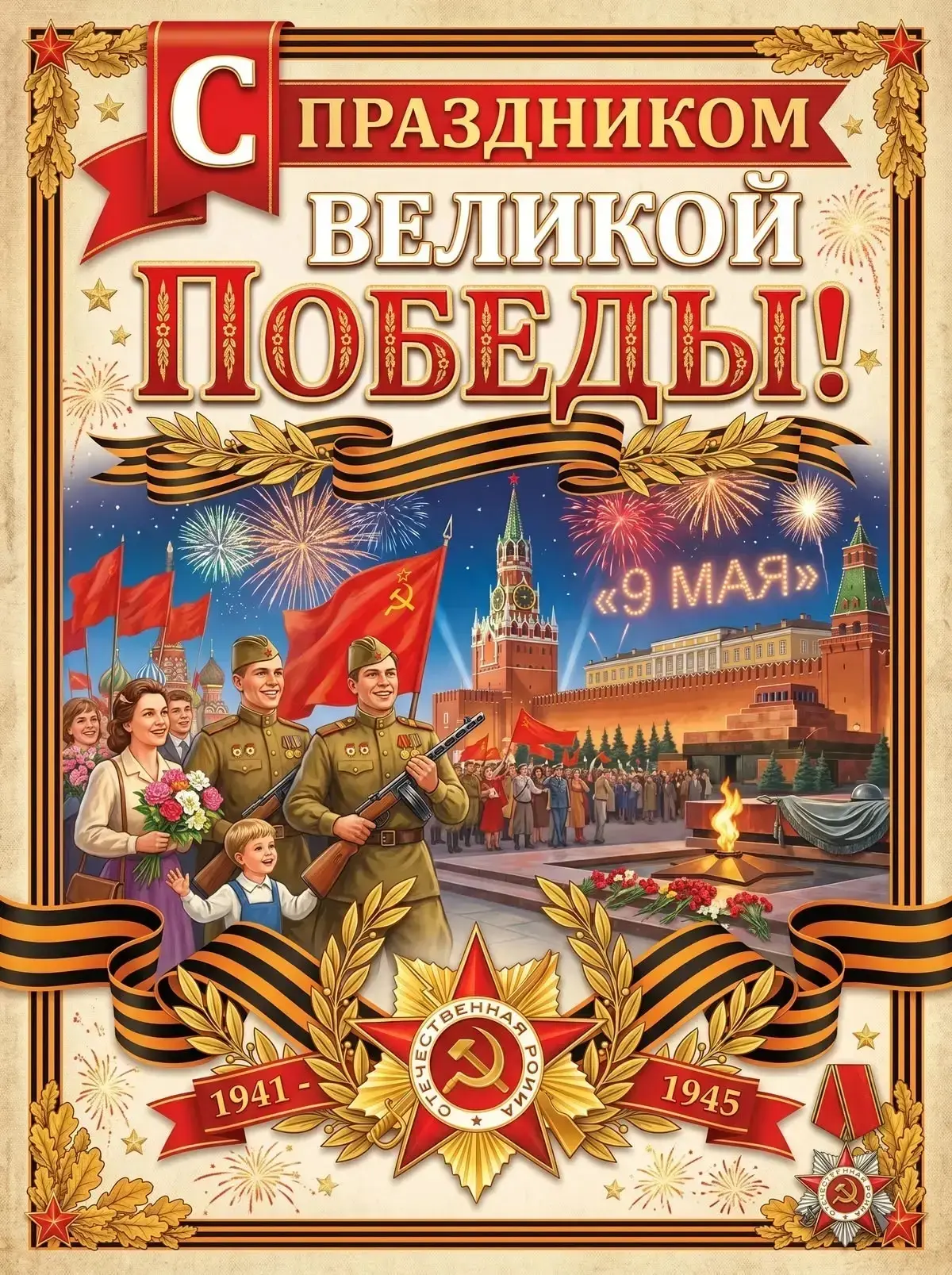 Уважаемые родители, от всего коллектива поздравляем Вас и Ваши семьи с торжественным, славным праздн