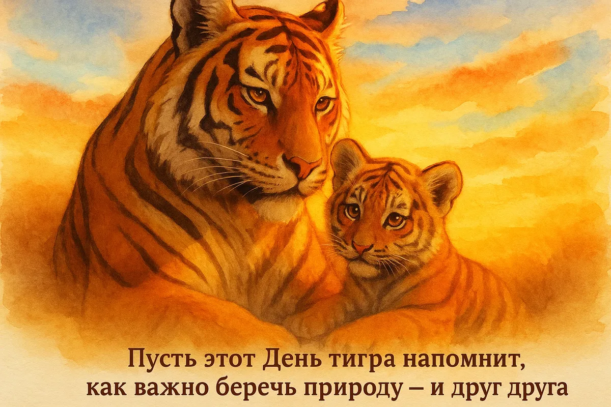 Международный день тигра отмечают ежегодно 29 июля. День учредили в 2010 году на Международном форум