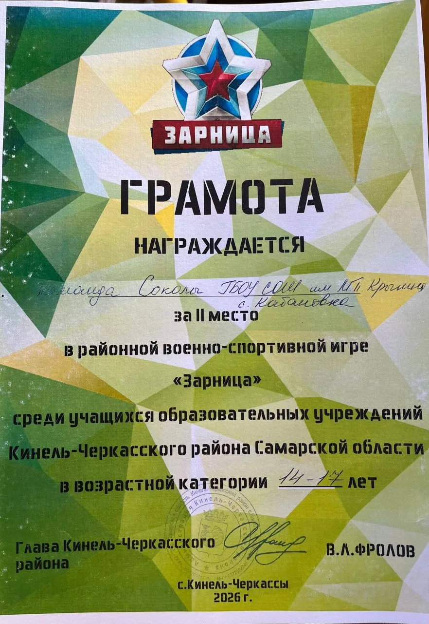 Наши "Соколы" - вторые!🎉