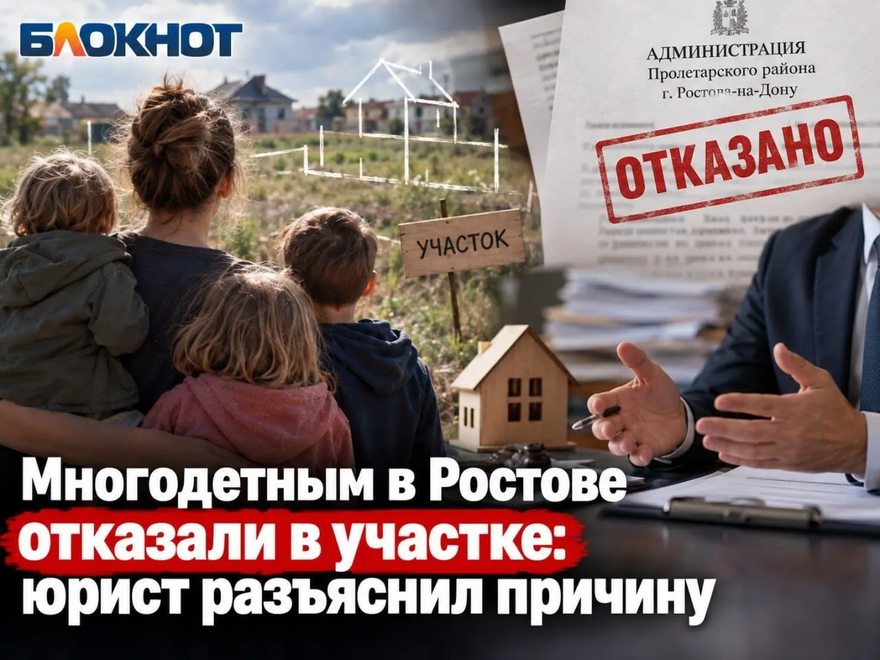Многодетным в Ростове отказали в участке: юрист разъяснил причину