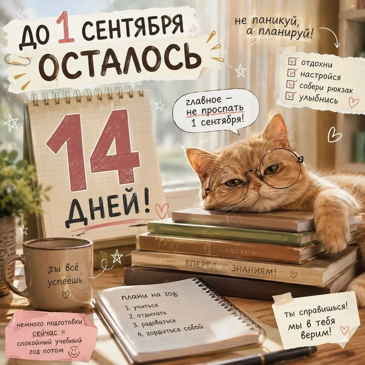 ⏳До 1 сентября - всего 14 дней!