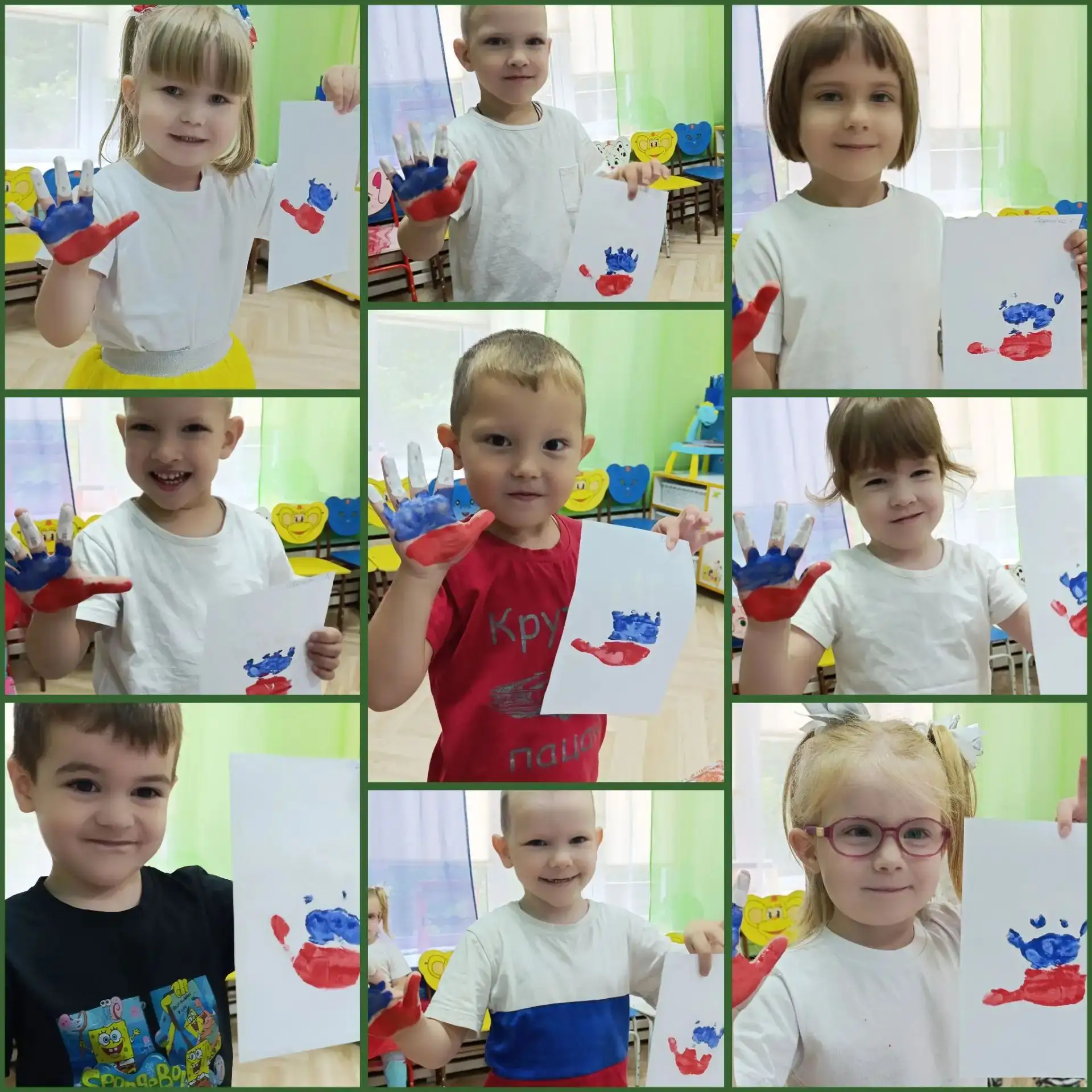Сегодня в нашем саду прошёл тематический день, посвящённый Дню Государственного флага Р...
