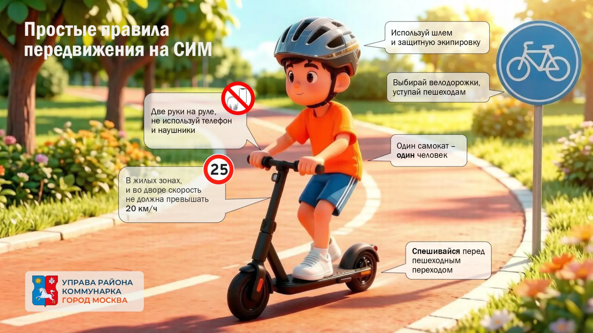 🛴Летом самокаты, велосипеды и другие средства передвижения становятся особенно актуальны. Чтобы про