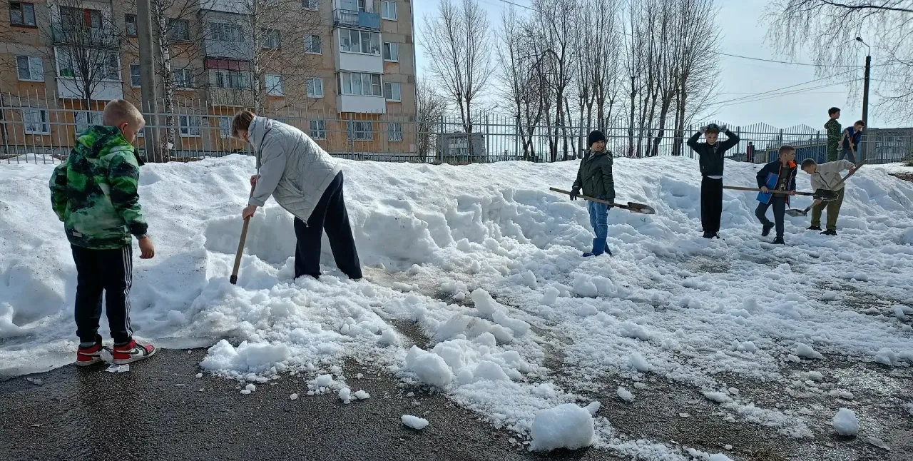 🌿 Тот, кто любит свою школу  На прошлой неделе на территории гимназии кипела работа: ученики и учите