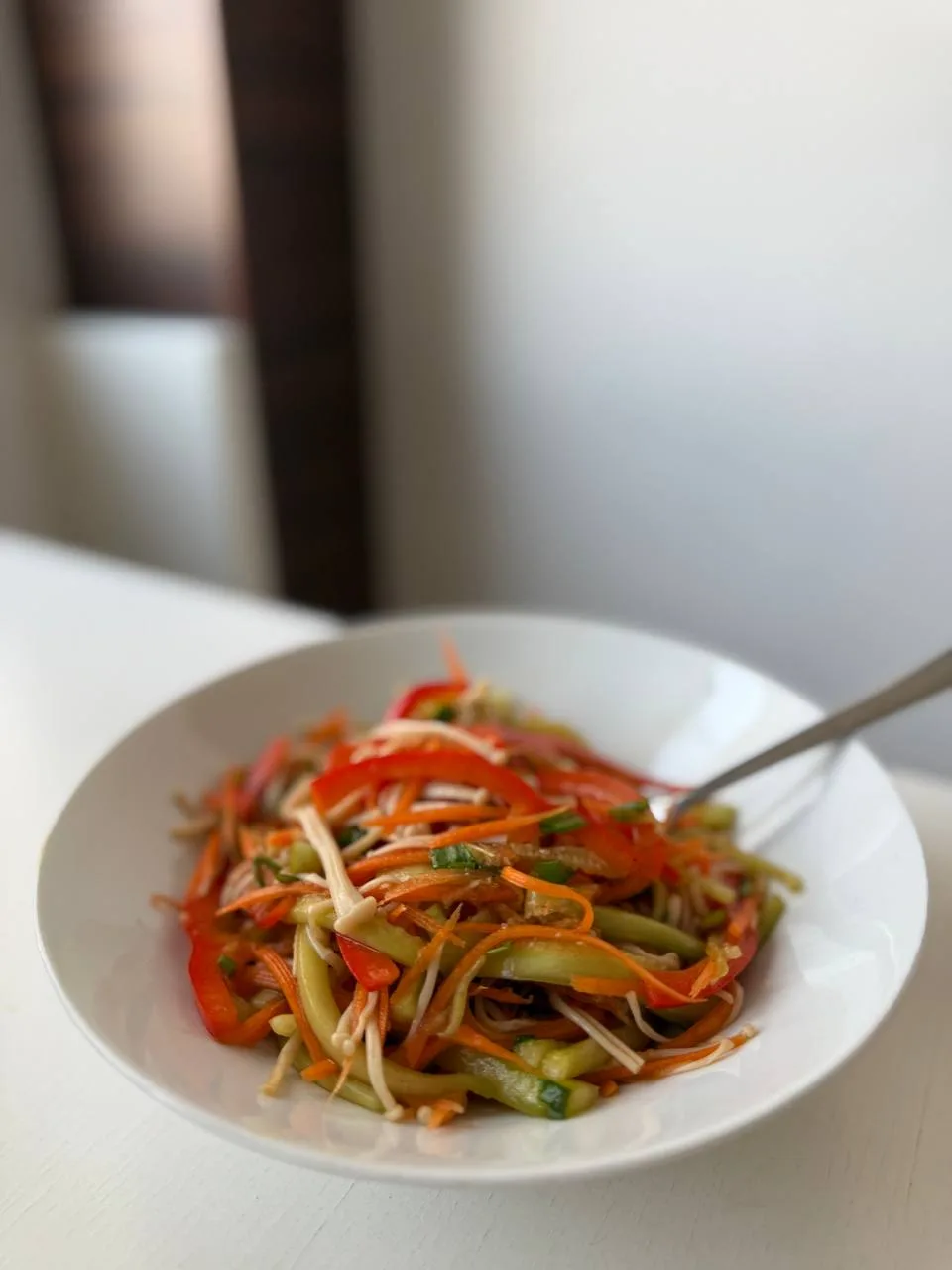 Салат с грибами эноки по-корейски 🥕